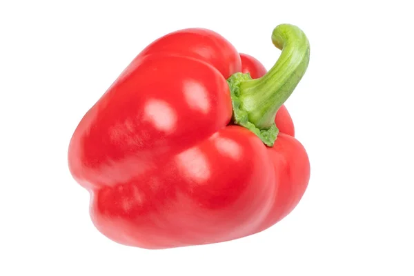 Roter Pfeffer Isoliert Auf Weißem Hintergrund Paprika Isoliert Paprika Süß — Stockfoto