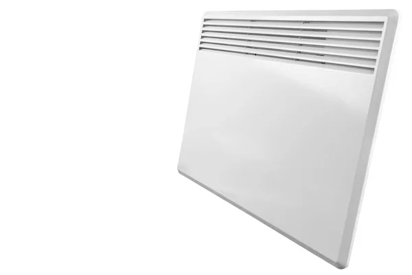 白色の背景に絶縁された電気ヒータ電池 ラジエーター 家庭用電気ヒータコンバータ絶縁 暖房用コンバータ — ストック写真