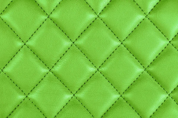 Modern Luxury Car Green Leather Interior Part Perforated Leather Car — Stok fotoğraf