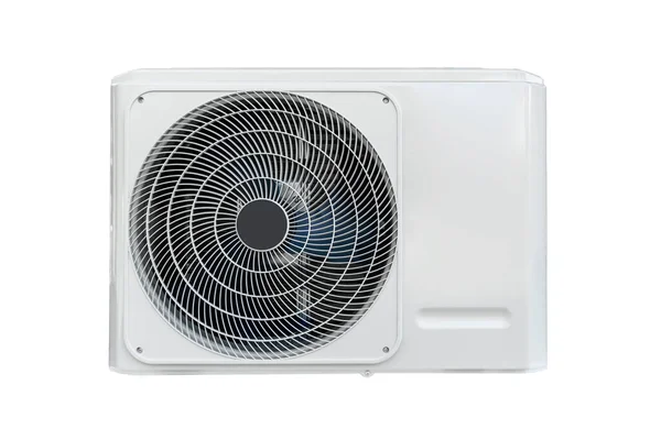 Klimatyzacja Zewnętrzny Kompresor Jednostkowy Izolowany Białym Tle Klimatyzator Split Izolowane — Zdjęcie stockowe