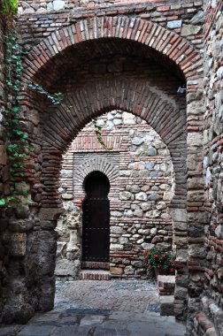 İçinde Alcazaba Malaga, İspanya