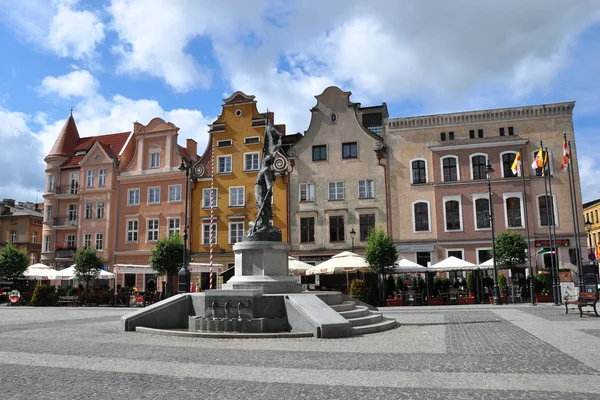 Praça principal em Grudziadz, Polonia — Fotografia de Stock