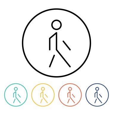 Yaya doğrusal simgesi