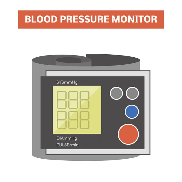 Monitor de pressão arterial — Vetor de Stock