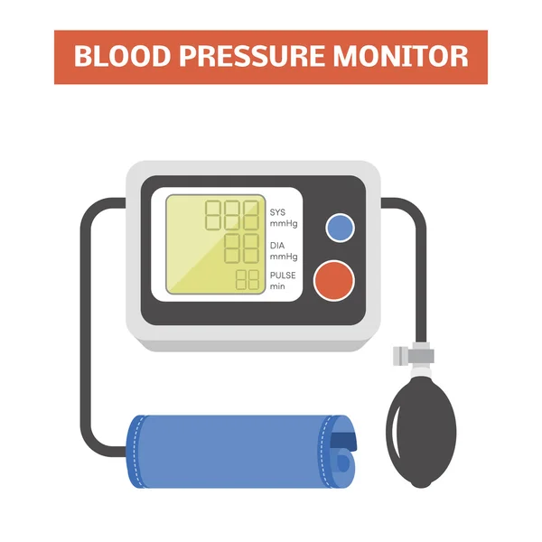 Blood pressure monitor — Stock Vector