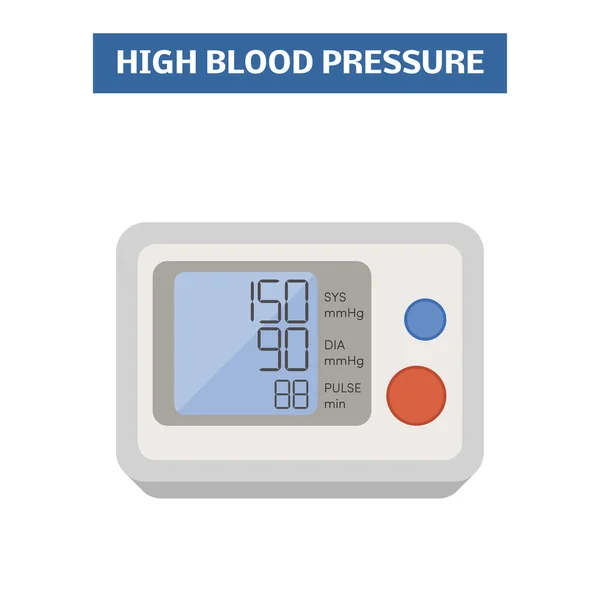 Blood pressure monitor — Stock Vector