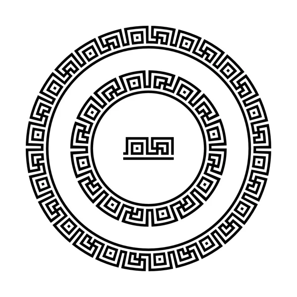 Swastika ronde patroon — Stockvector