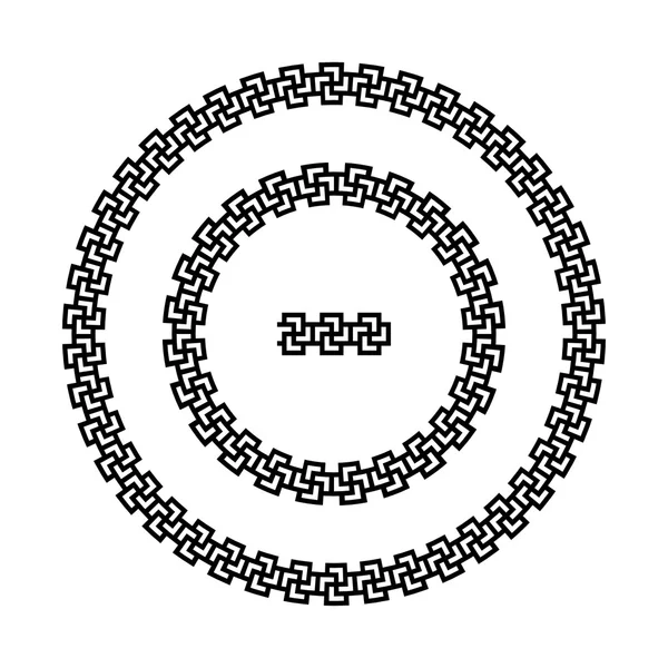 Swastika ronde patroon — Stockvector