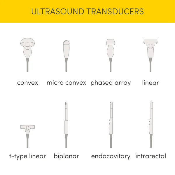 Ultrason güç çeviriciler simgeler