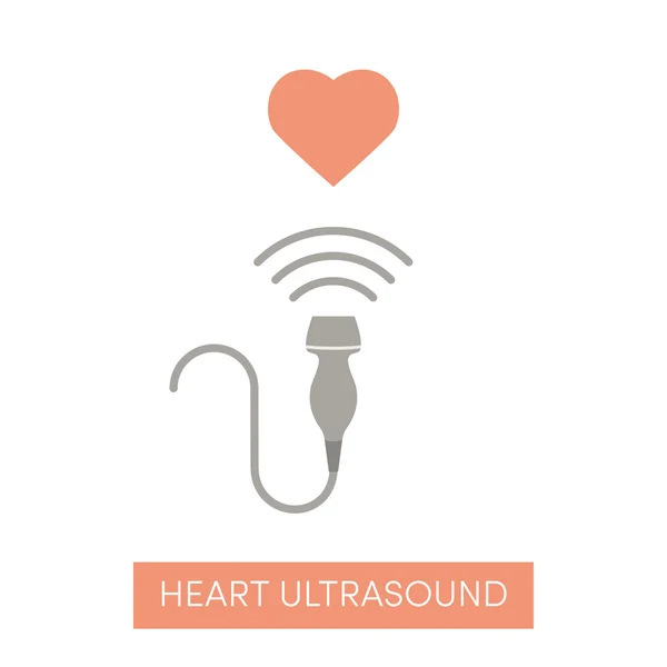 Herz-Ultraschall-Konzept — Stockvektor