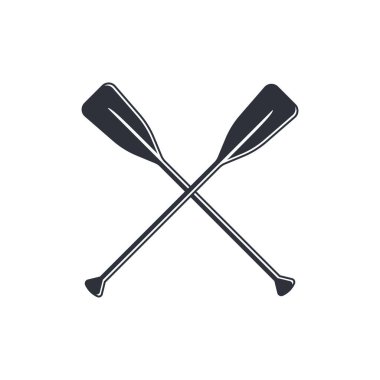 Düz biçimli çapraz kürek işareti, vektör