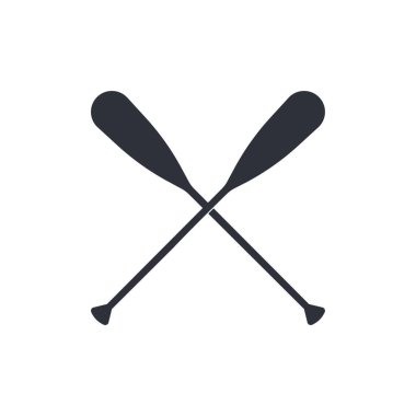 Düz biçimli çapraz kürek işareti, vektör