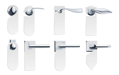 Kapı askısı vektörü düz biçimde ayarlandı