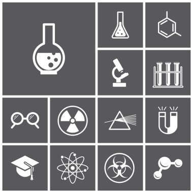 science, physics icons clipart