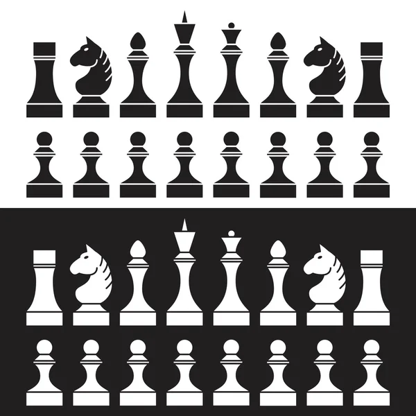 Set of chess pieces — Stock Vector