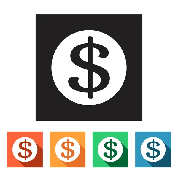 Negócios, financeiro, ícones de dinheiro — Vetor de Stock