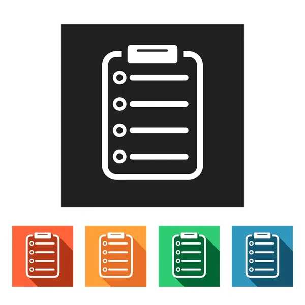 Organizador, bloco de notas, ícones de notebook — Vetor de Stock