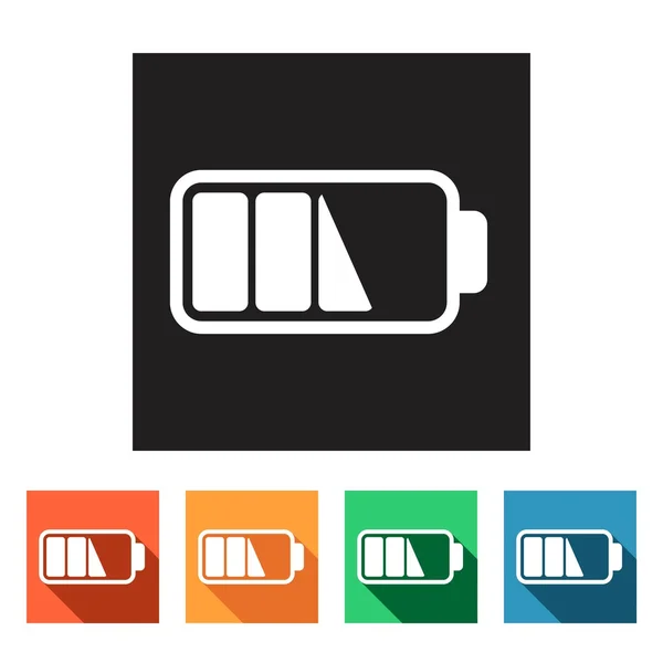 Battery, accumulator icons — Stock Vector