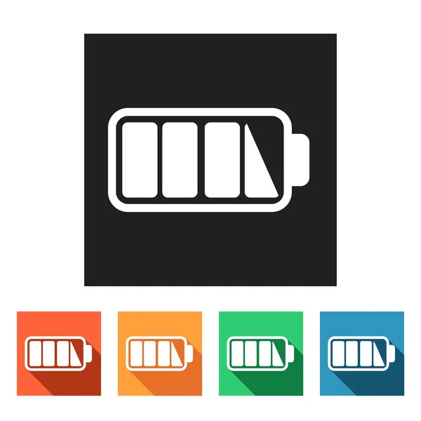 Batterie, Akku-Symbole — Stockvektor