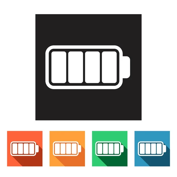 Batterie, Akku-Symbole — Stockvektor