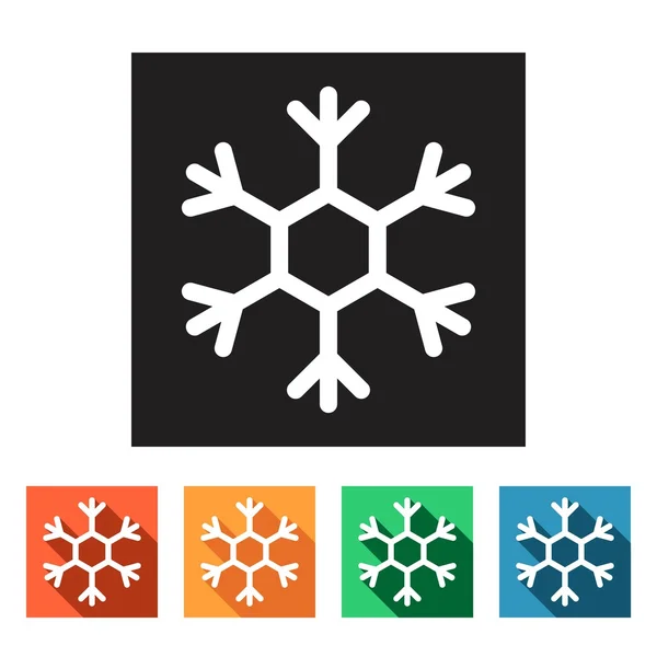 Winter snowflakes icons — Stock Vector