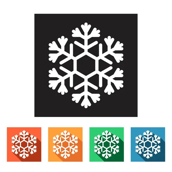 Winter snowflakes icons — Stock Vector