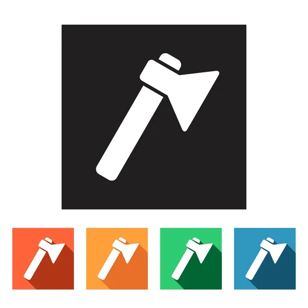 Axe, manufacturing icons — Stock Vector