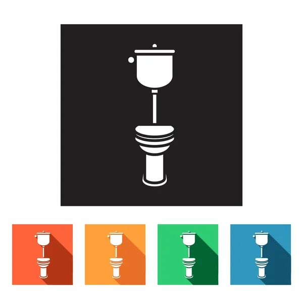 WC, kast pictogrammen — Stockvector