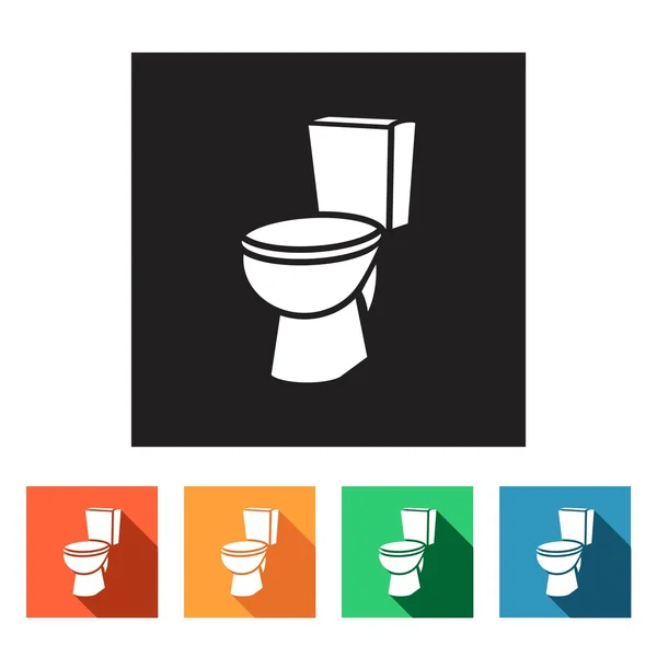 WC, kast pictogrammen — Stockvector