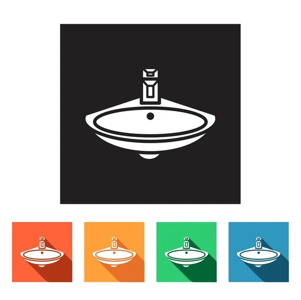 Iconos de lavabo — Vector de stock