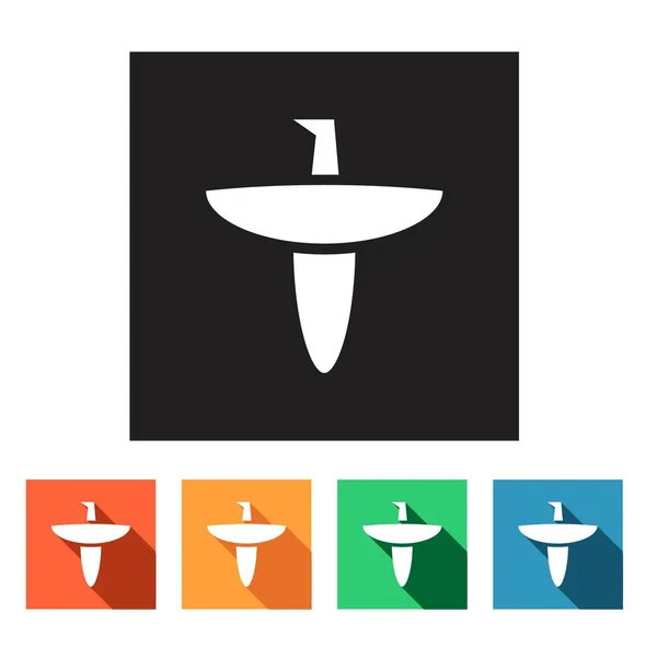 Évier, icônes lavabo — Image vectorielle