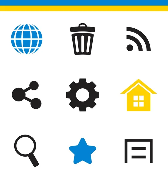 Iconos web simples — Archivo Imágenes Vectoriales