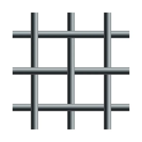 Wire mesh, metal rebar — Stock Vector