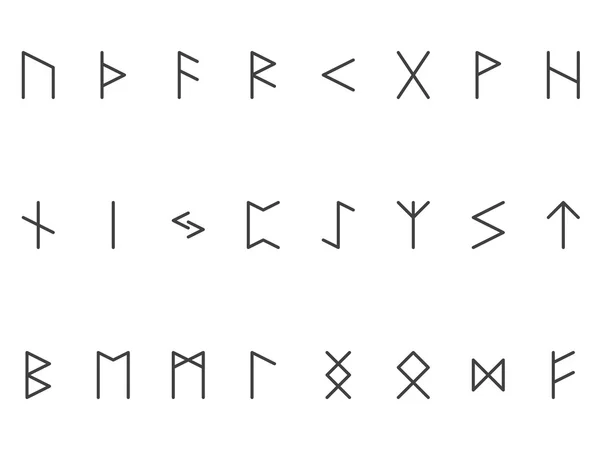 Antiche rune norrene — Vettoriale Stock