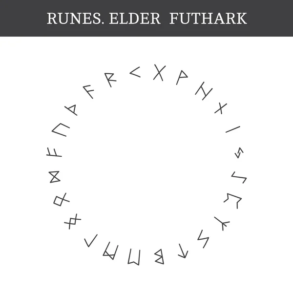 Old Norse runes — Stock Vector