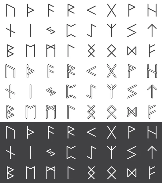 Język staronordyjski runy — Wektor stockowy