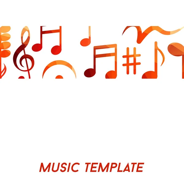 Plantilla musical — Vector de stock