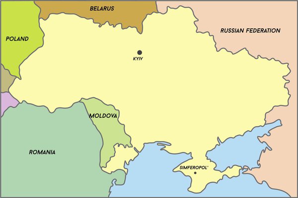 Map of Ukraine