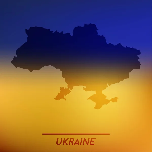 Karte der Ukraine — Stockvektor