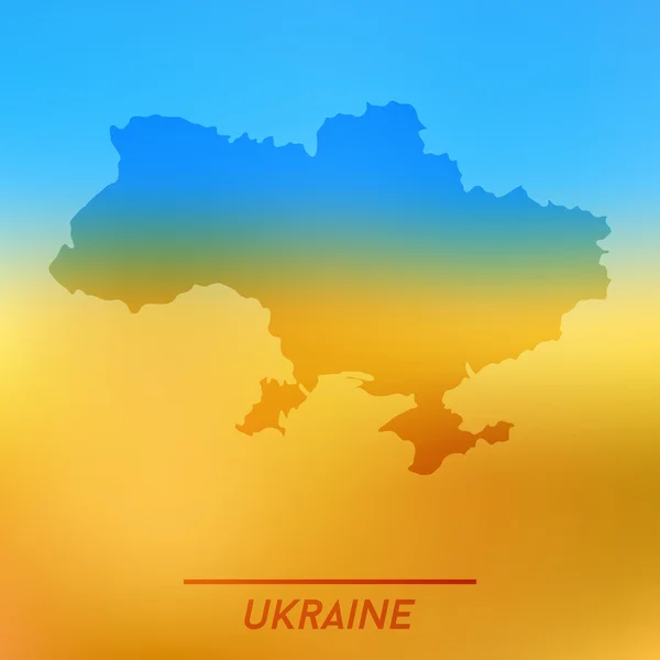 Karte der Ukraine — Stockvektor