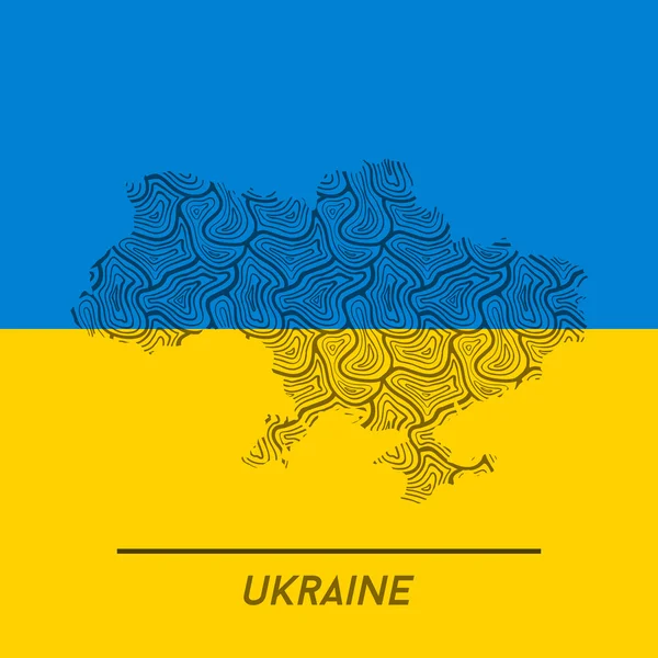 Karte der Ukraine — Stockvektor