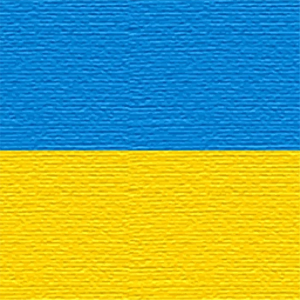 Nationale vlag van Oekraïne — Stockvector