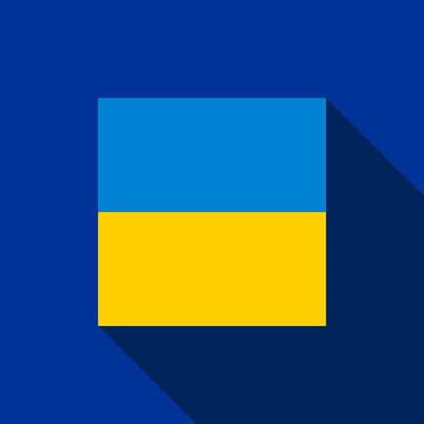 Bandeira nacional da Ucrânia — Vetor de Stock