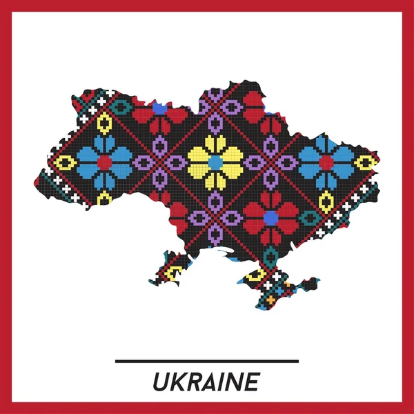 Map of Ukraine — Stock Vector