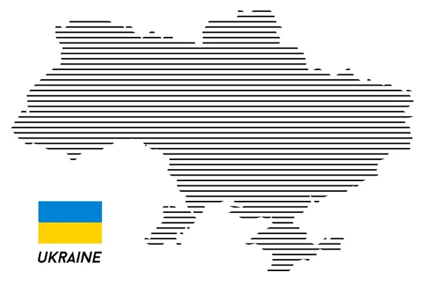 La carte de L'Ukraine Illustrations De Stock Libres De Droits