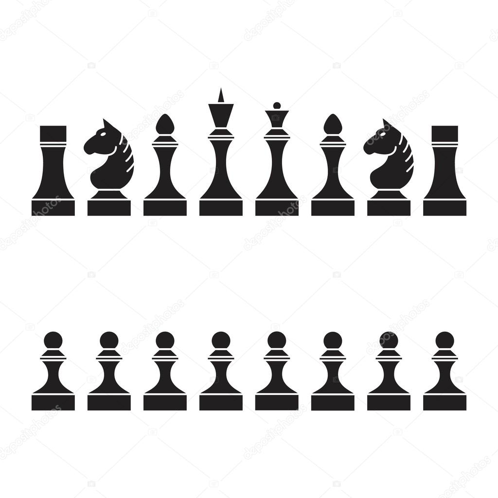 Set of chess pieces
