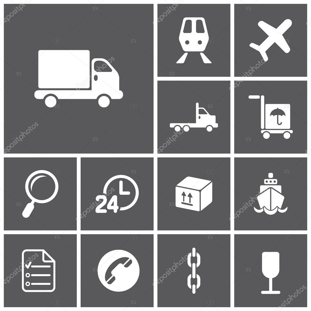 logistics,   delivery icons