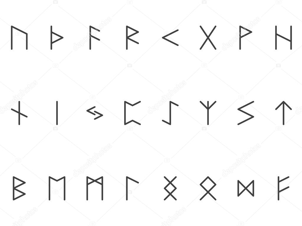 Old runes — Vector