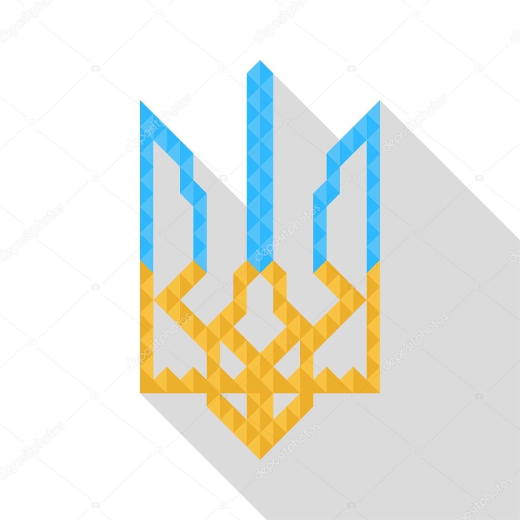 Вектор: тризуб. Герб Украины — Векторное изображение © marina_ua #56899805