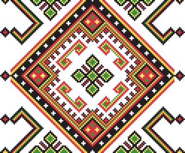 Etnik Ukraynalı sorunsuz süsleme